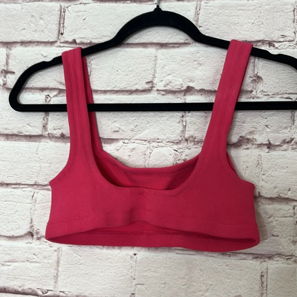 Hunza G Xandra Bikini Top In Fuchsia XS - Picture 6 of 7